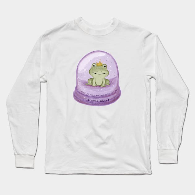 Wilhelm's Frog Globe Young Royals - All the people are fake Long Sleeve T-Shirt by nanaminhae